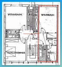Frisch saniertes Apartment // verkehrsberuhigte Straße im Zentrum - Grundriss