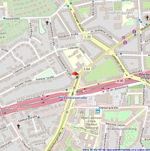 Dachgeschoss Idylle über den Dächern von Essen - Lageplan