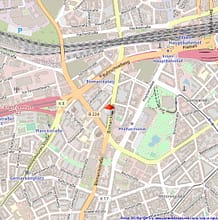 Kernsanierte Hofwohnung über 2 Ebeneren - große Terrasse, WE10 EG links // Bismarckhaus - Lageplan