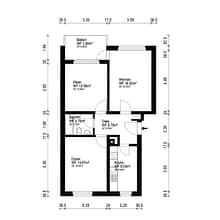 Kein Neubau. Kein Standard. Dafür ein Zuhause mit Balkon und Garage. - Grundriss