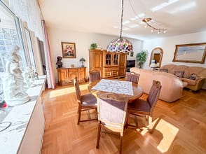 Mehr als nur vier Wände: Balkon, Grün und eigene Garage in Essen-Stadtwald - Wohnzimmer