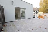 Kernsanierte Hofwohnung über 2 Ebeneren - große Terrasse, WE10 EG links // Bismarckhaus - Rückansicht