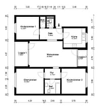 Seltene Gelegenheit: 4-Zimmer, Margaretenhöhe | 2 Balkone | Garage - Grundriss